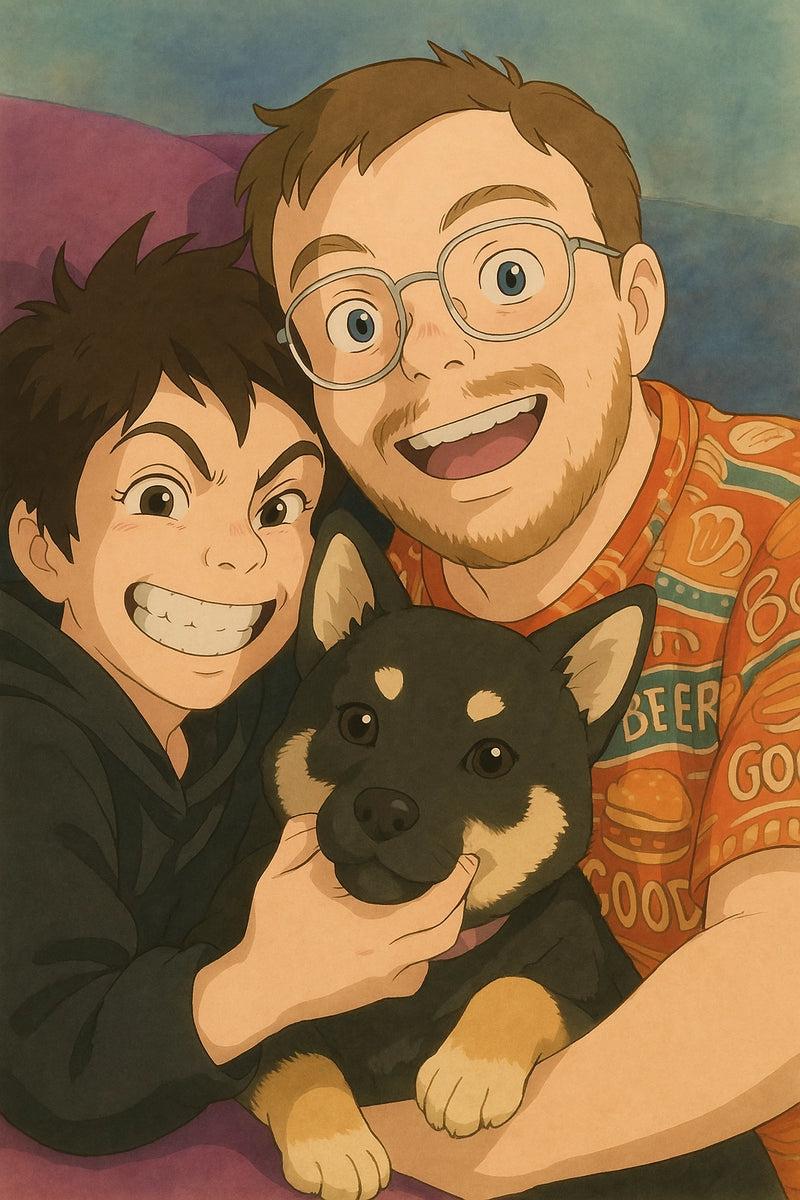 portrait famille ghibli