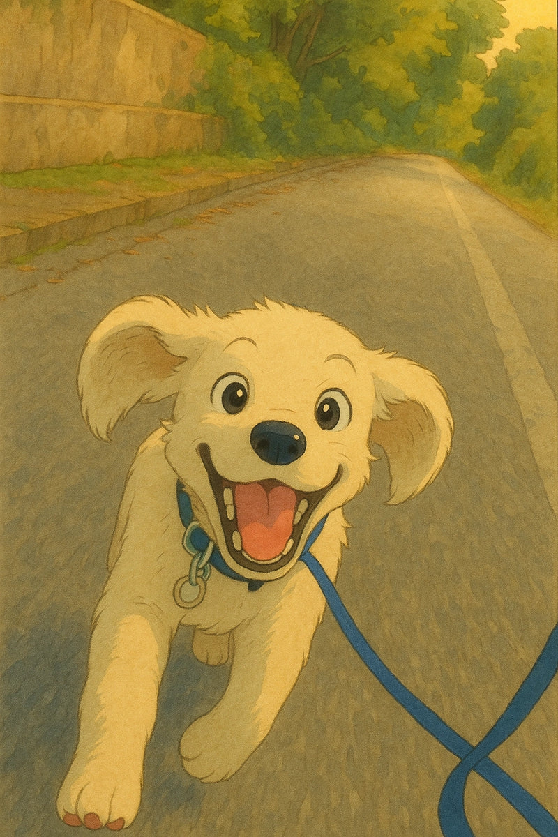 portrait chiot ghibli