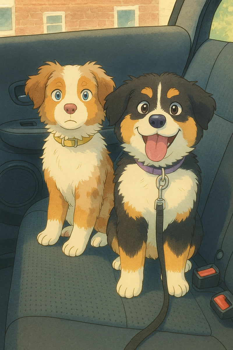 portrait chiots Ghibli
