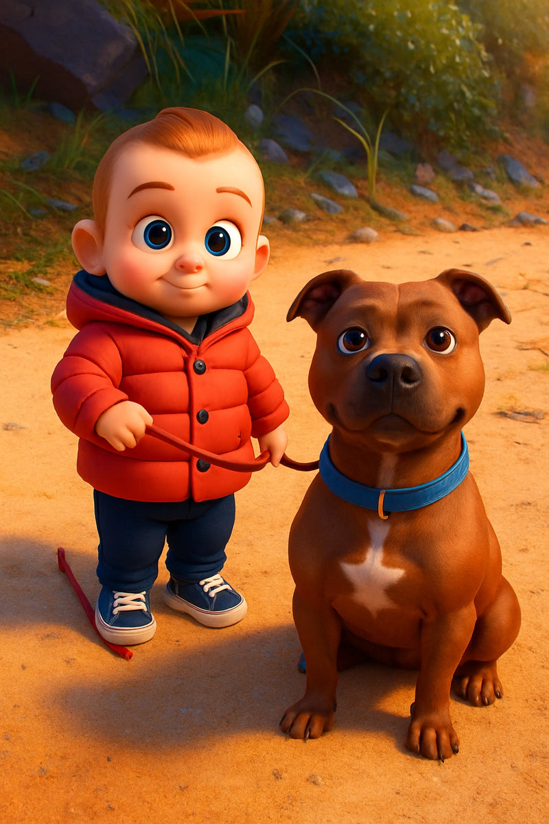 poster Pixar bébé et chien